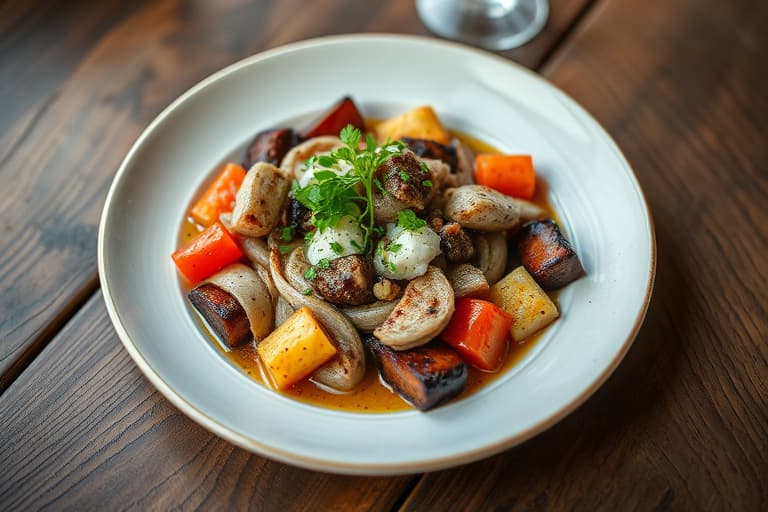 Fennikloristede reker med sitrus-salat