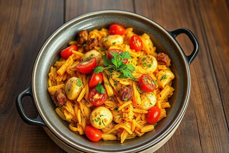 Paella med stekt ris