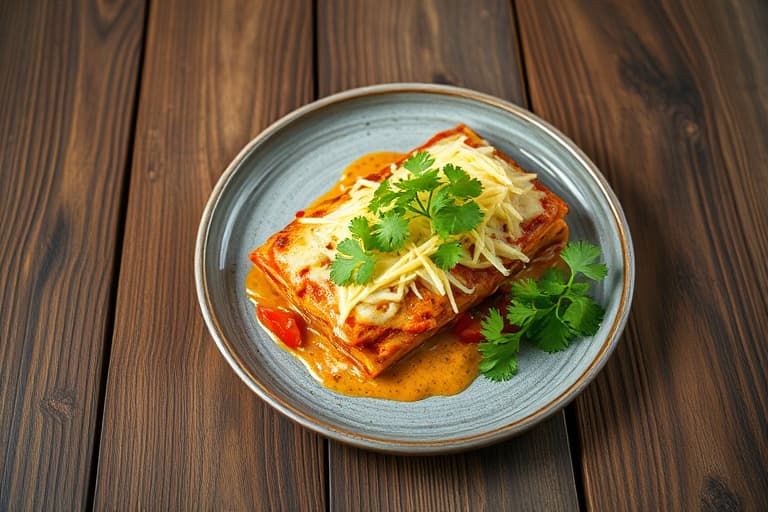 En enkel, saftig og ostete enchilada-grateng
