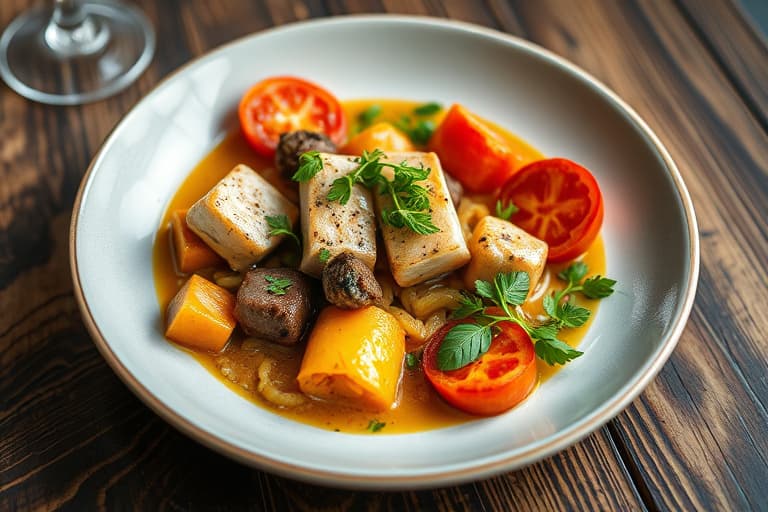 Landets sennepsmarinerte svinekoteletter