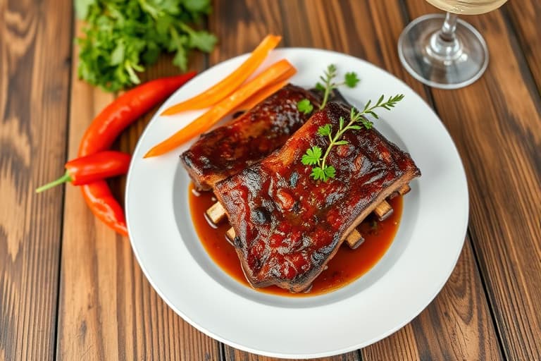 Paprikaglasert baby back ribs