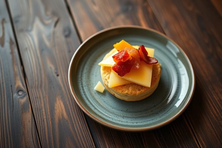 Saltede sconer med cheddarost, bacon og løk