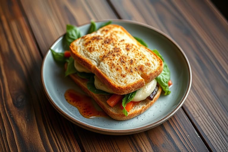 Hvit pepper-iskremsandwich