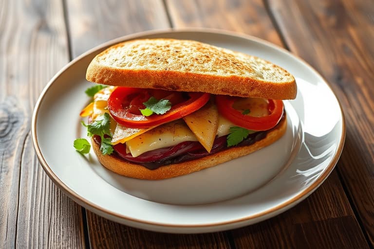 Cubansk sandwich med hjemmelagde sylteagurker