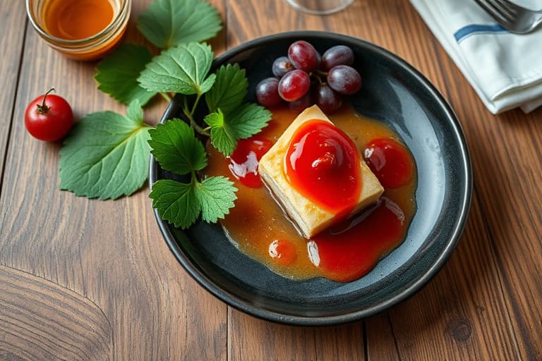 Grapefrukt med gyllen rosinsirup