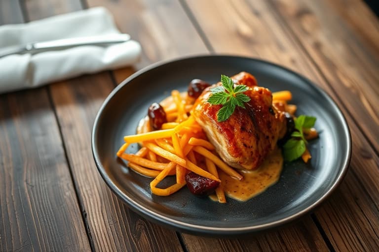 Åpen BBQ-biffsmørbrød