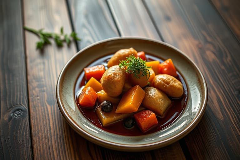 Urte- og sennepssirloin med ovnsbakte poteter