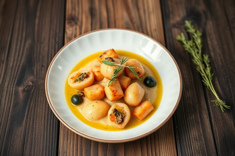 Sprø potetgull med rosmarin og olivenolje