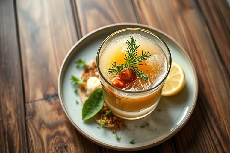 Bringebær- og limesmakende brunchdrink