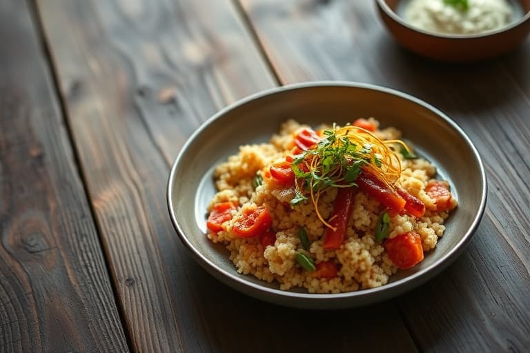 Grønnsakscouscous med harissa