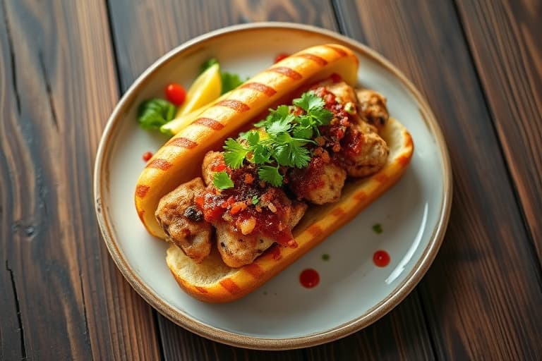 Tortillapanert katfish Po' Boy