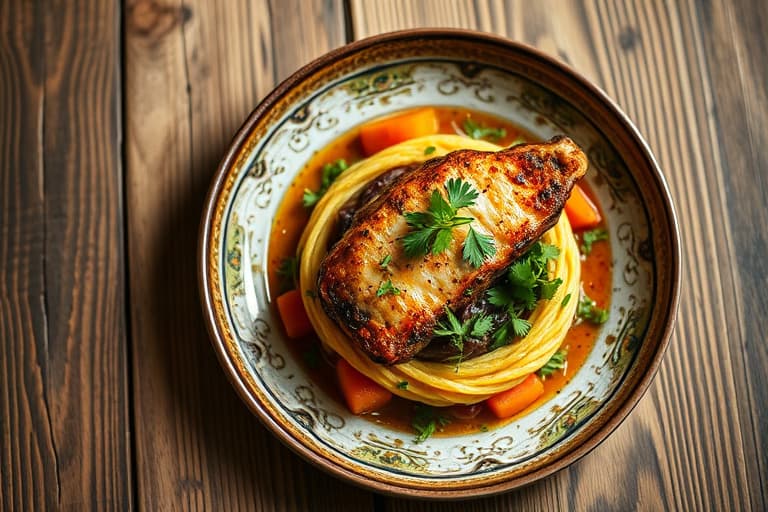 Seared bryst av Moulard-and på potetgalette