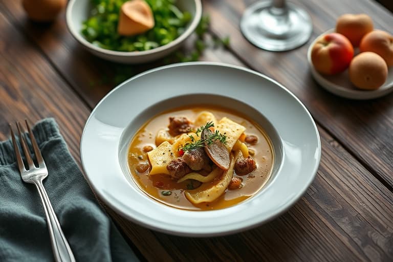 Gammel høne pastina brodo