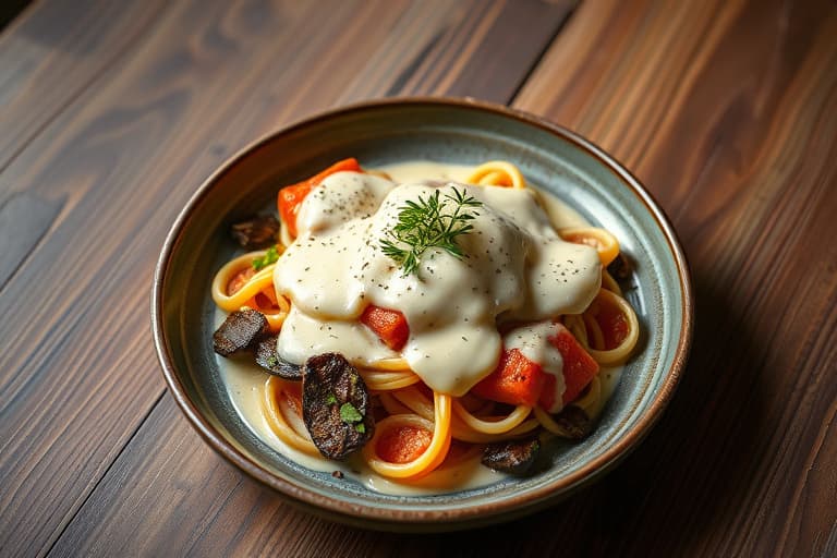 Blomkål Alfredo-saus