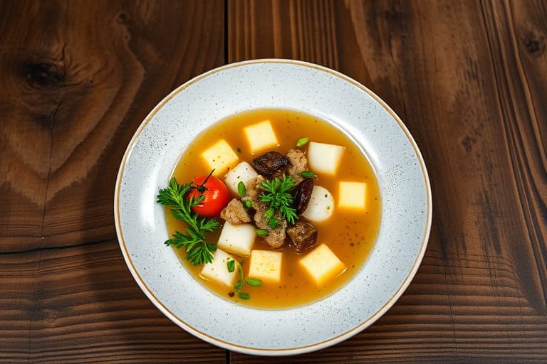 Oksestek-suppe fra Wild Plum Café