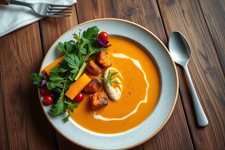Ancho- og butternut-suppe