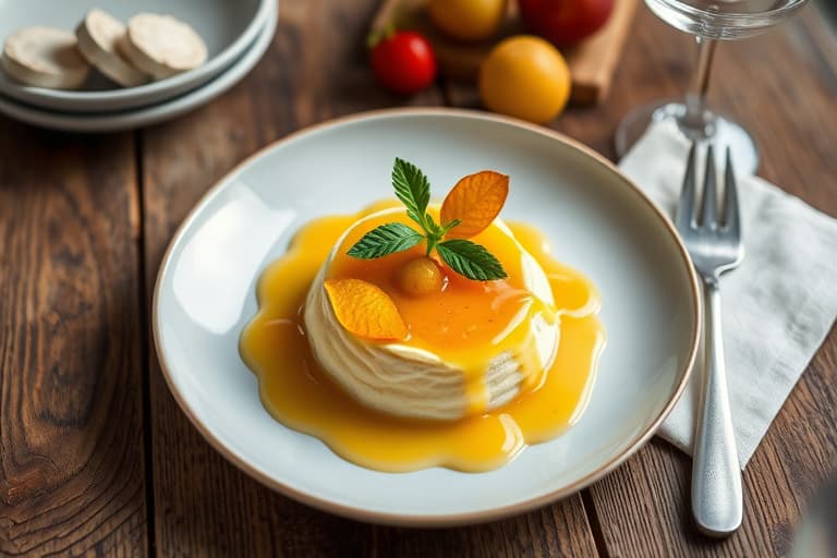 Kyllinglevermousse med mirabelle-plommer