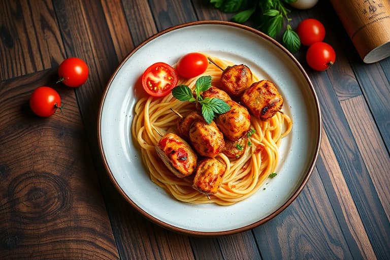 Soltørkede tomatkebabper