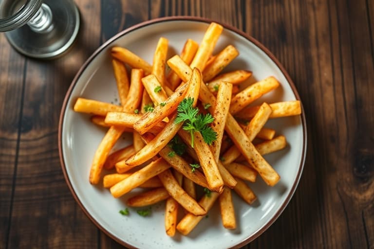 Sprø hvitløksfries