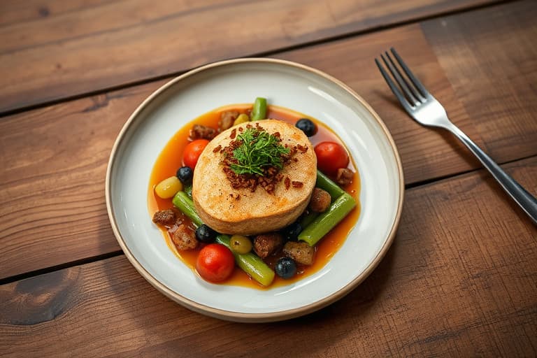 Grillet andebryst med villris og tørket kirsebærpilaf