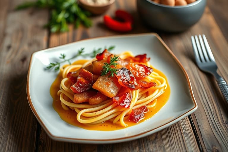 Pølse med bacon, chili og ost