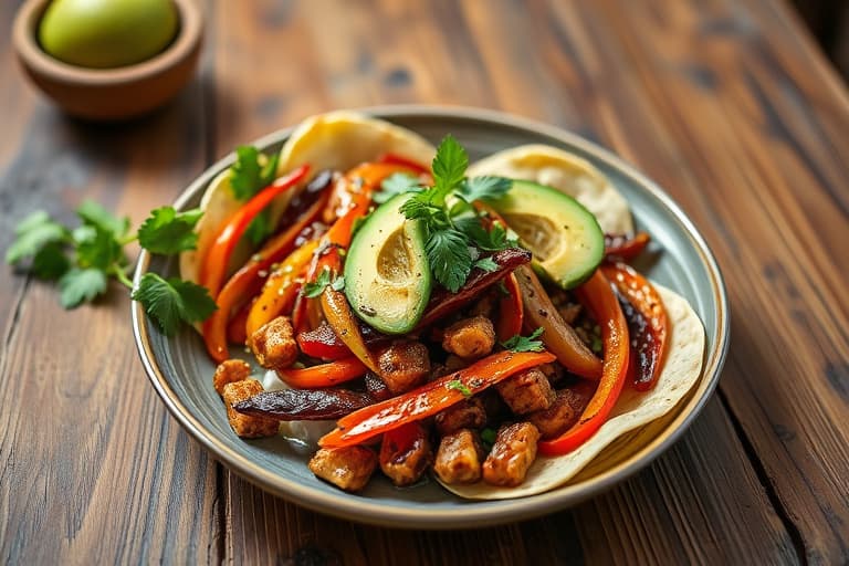 Tyrkia fajitas med kremet avokadosaus