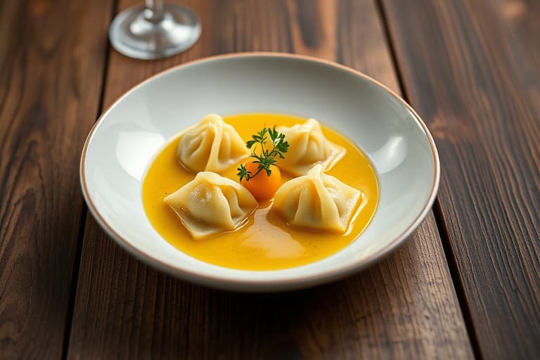 Ungarsk Mini-Dumpling- og Eggnudelsuppe