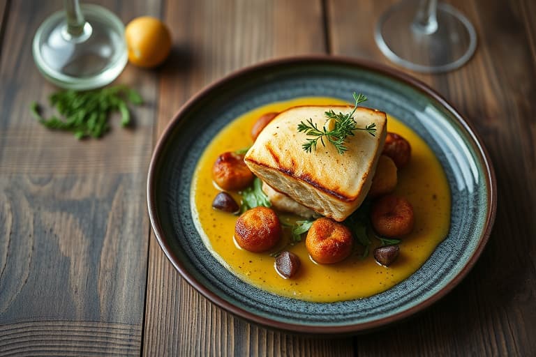 Robiola- og soppsmørbrød med grillet ost, servert med kremet butternutgresskar-suppe