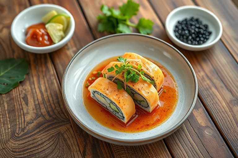 Urtekreps-salat Makisushi