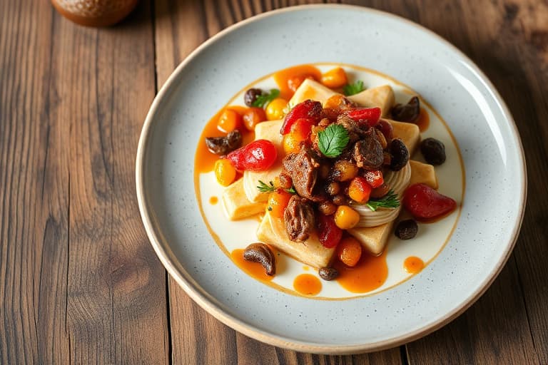 Fennikel-, sopp- og ruccolasalat