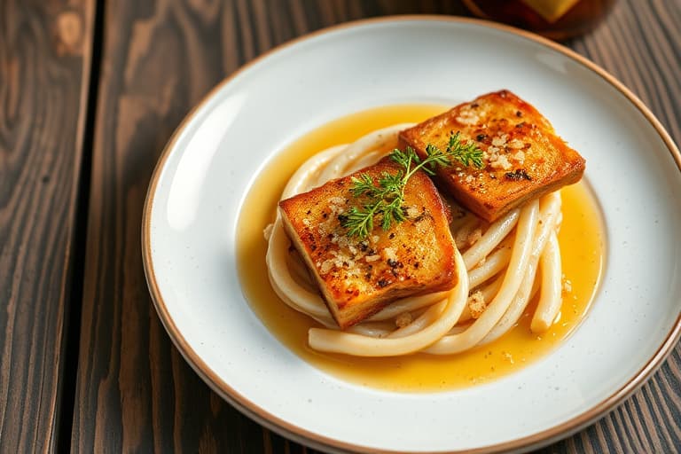 Hjemmelaget kornbrød med villrisstuing, pinjekjerner og persille