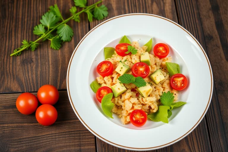 Aidas salat med tomat, avokado og korn