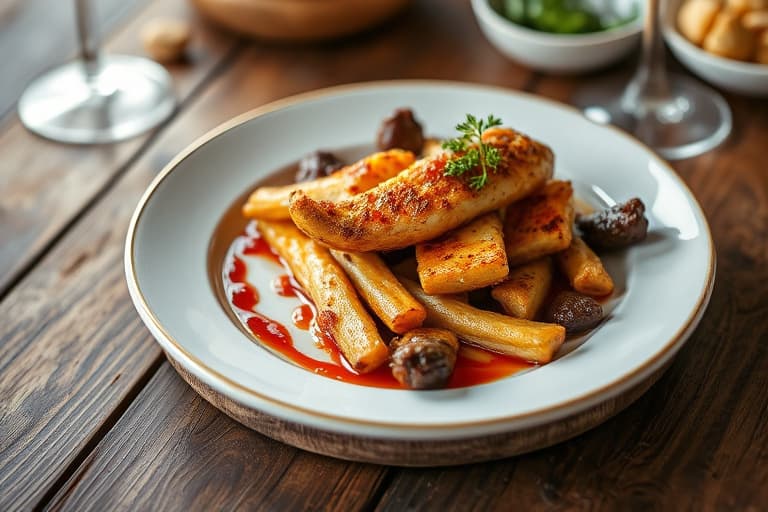 Kylling- og skinke-kroketter