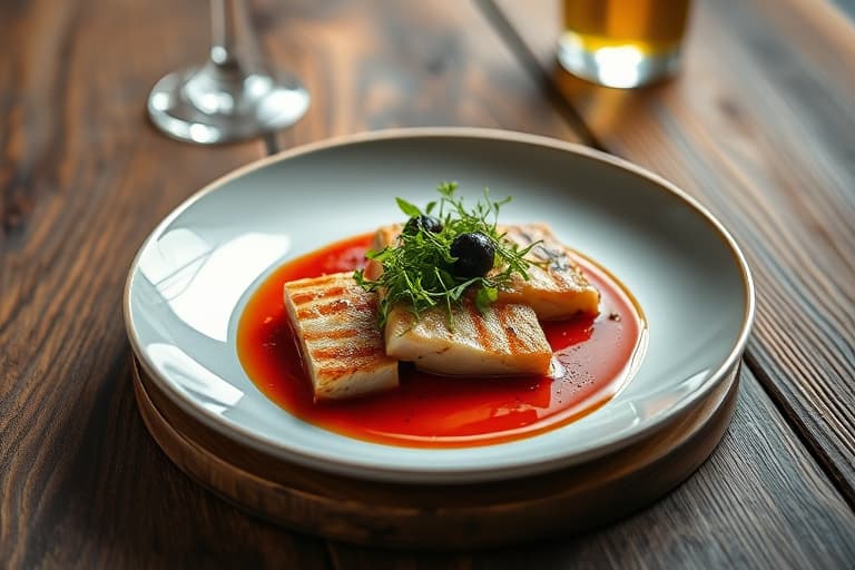 Rostek av fersk skinke med epleciderglasur