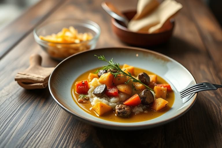 Kremet kyllingsuccotash