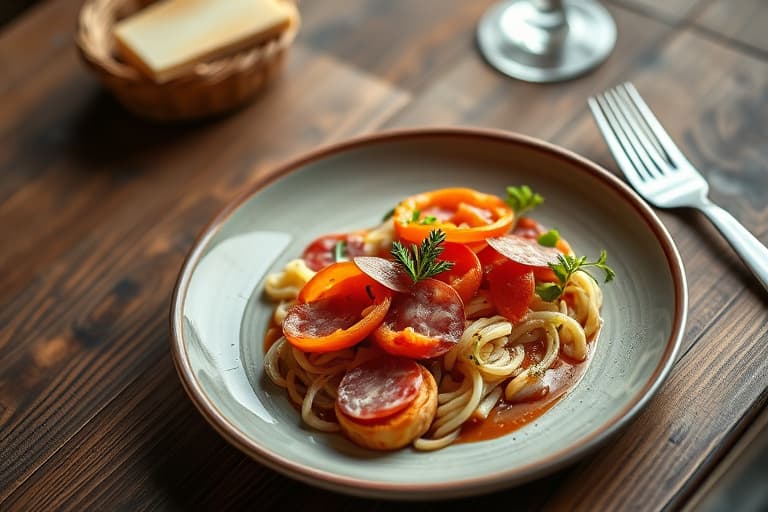 Salami- og brokkolifrittata