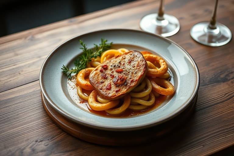 Honning- og sennepsglasert pretzelpanert kyllingfilet