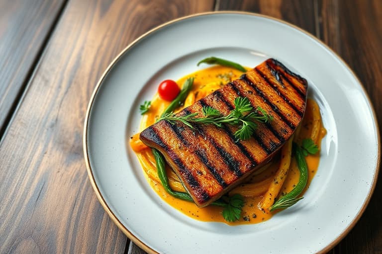 Pepperkorn-ristet og grillet flat iron-biff