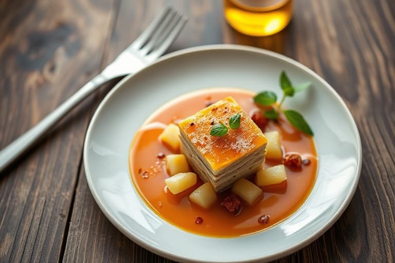 En enkel tyttebær- og eplekake