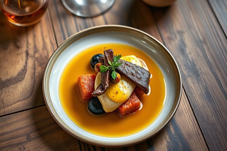 Mini tyske pannekaker med eple- og Calvados-karamellsaus