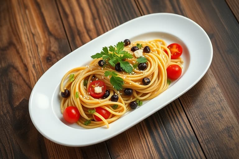 Grønnsaksvinaigrettpasta salat