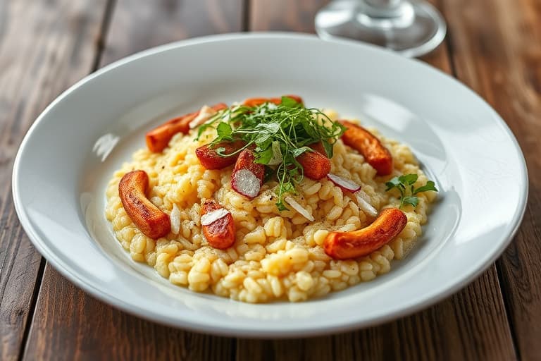 Sitron- og parmesankuler med risotto