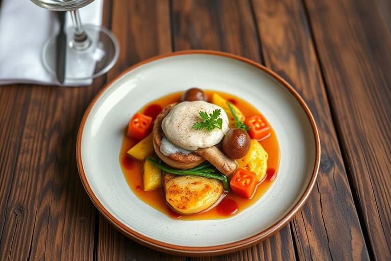 Geitost-puré med potetmos