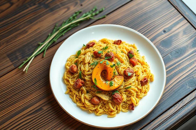 Dampet squash og orzo