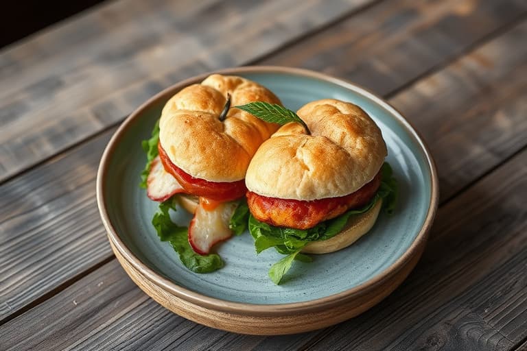 Peanøttsmør- og syltetøydonutsandwiches