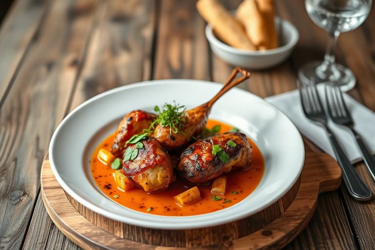 Tandoori-marinerte kyllinghøner på rotisseriet