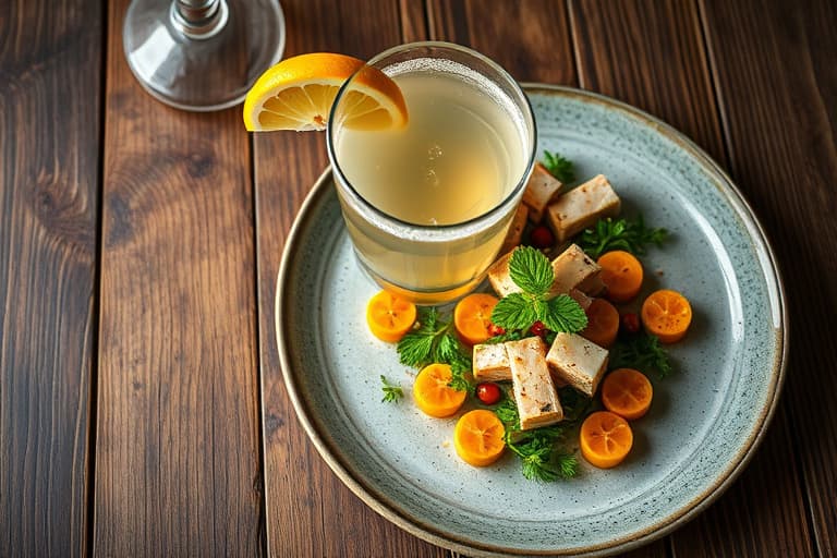 Sitronchampagne-cocktail