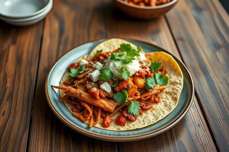 Chili-innpakket biff-taco