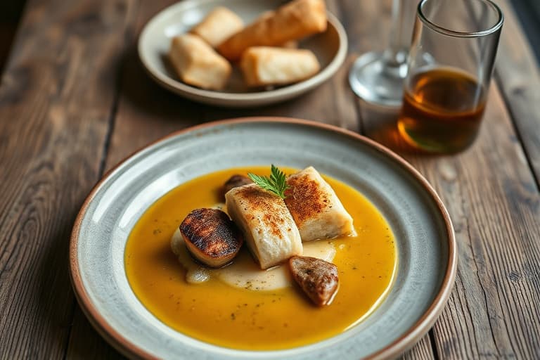 Iskrem med bringebærsaus