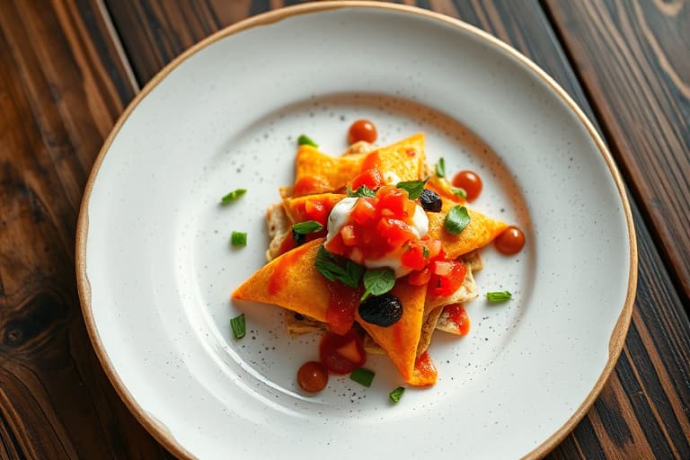 Nachos med reker og salsa